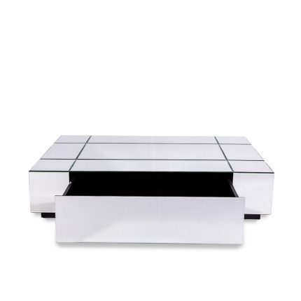 Mirrored Coffee Table_Front_Open