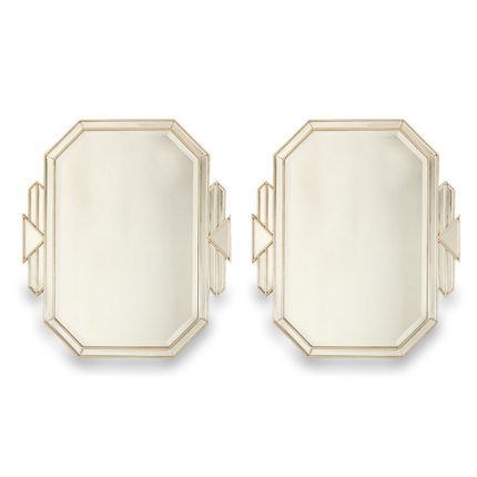 Octagonal Bevelled Mirror_pair