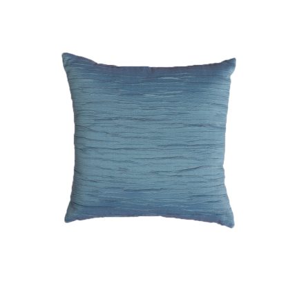 Pleated Light Blue Cushion Cover 18" X 18"